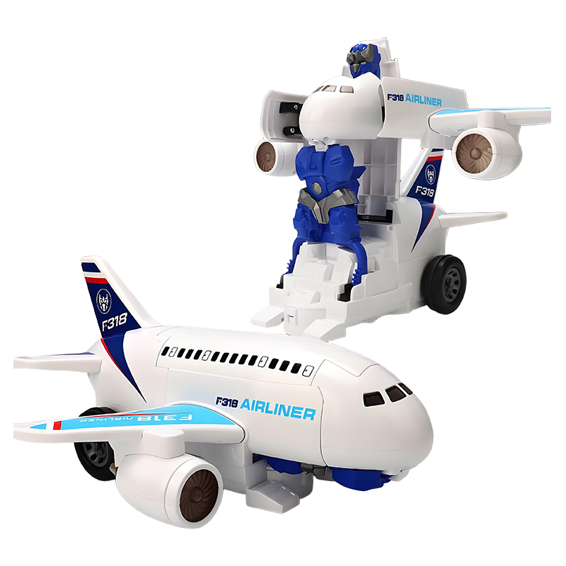 SkyBot – 2-in-1 vliegtuigrobot speelgoed
