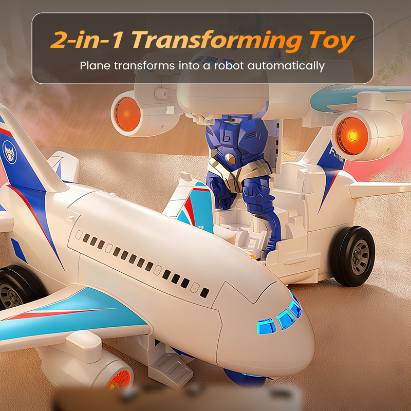 SkyBot – 2-in-1 vliegtuigrobot speelgoed