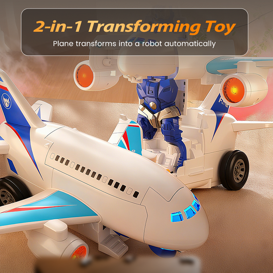 SkyBot – 2-in-1 vliegtuigrobot speelgoed