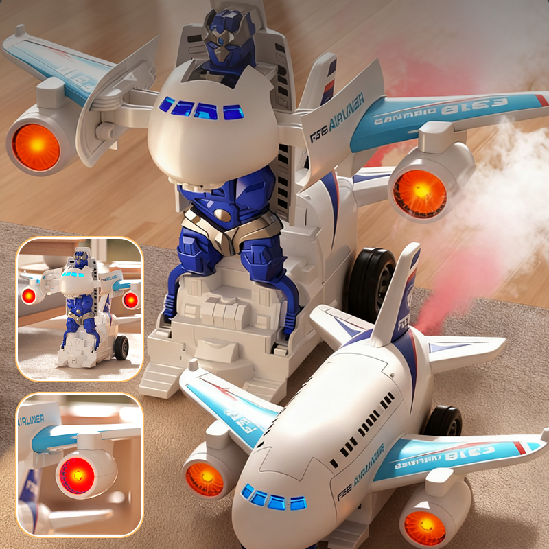 SkyBot – 2-in-1 vliegtuigrobot speelgoed