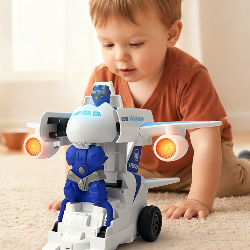 SkyBot – 2-in-1 vliegtuigrobot speelgoed